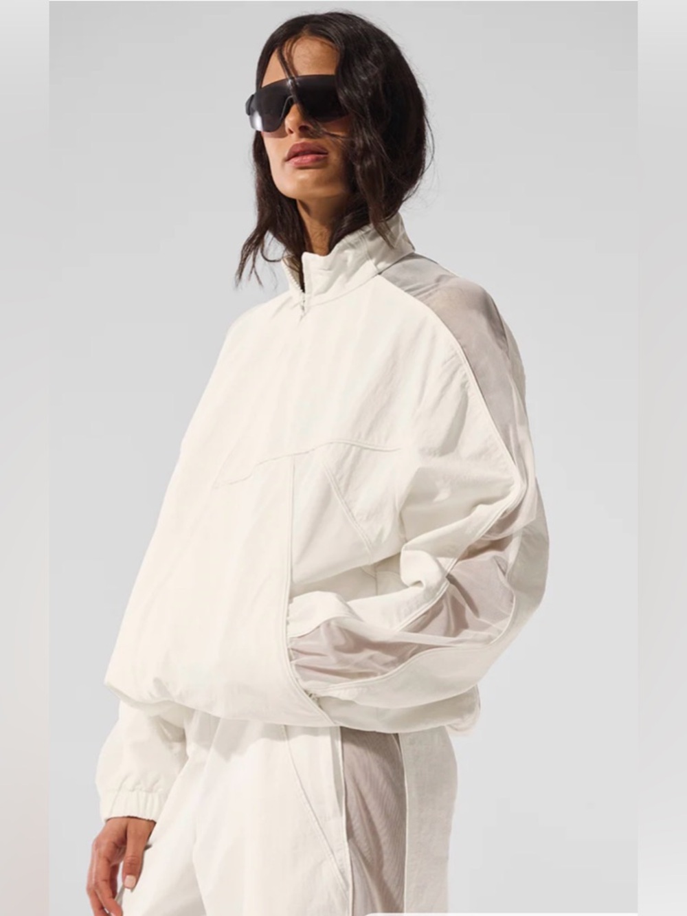 ✨Alo Yoga Origin Full-Zip Track Jacket in Ivory